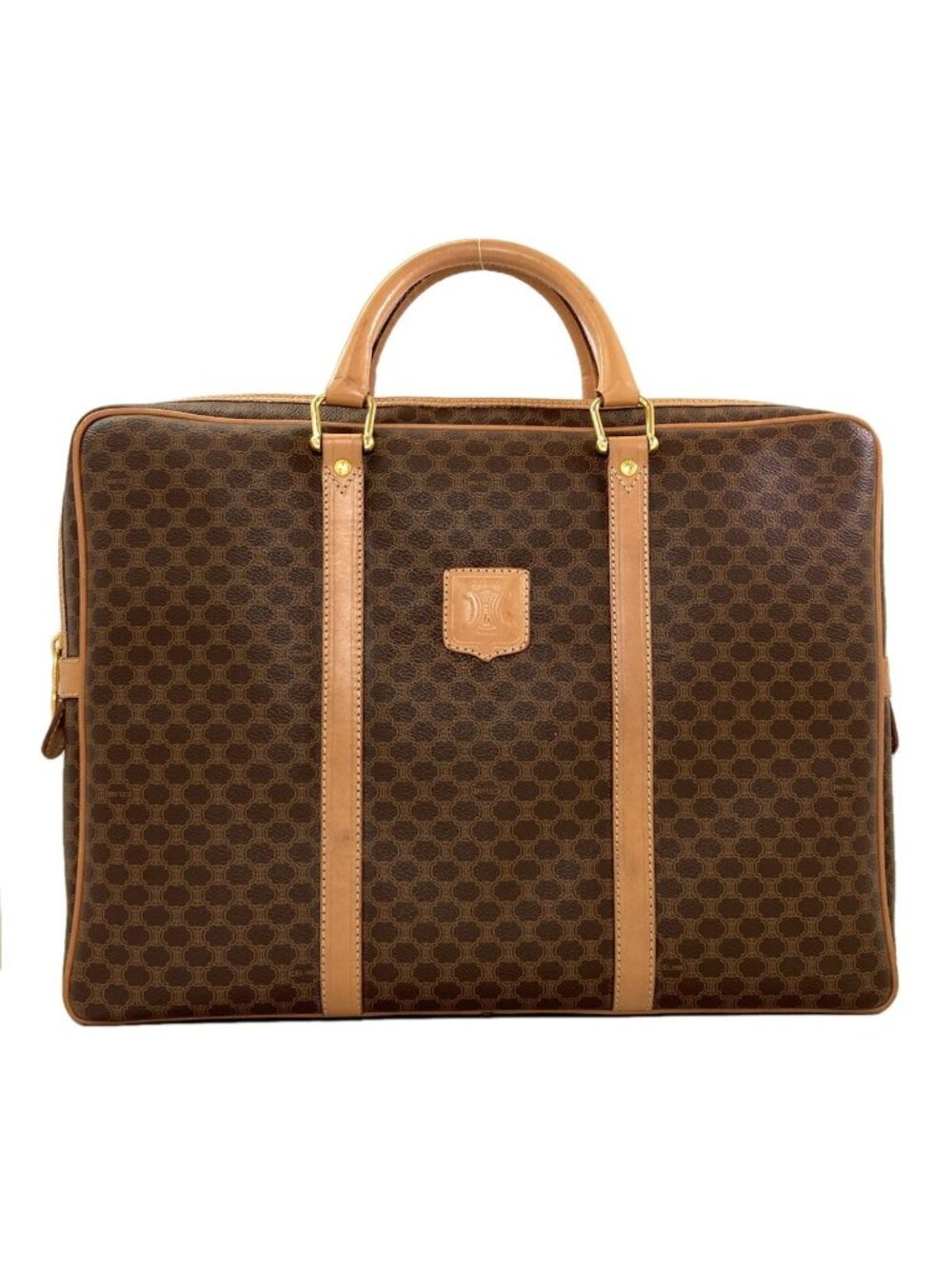 Celine Macadam Pattern Business Bag Leather